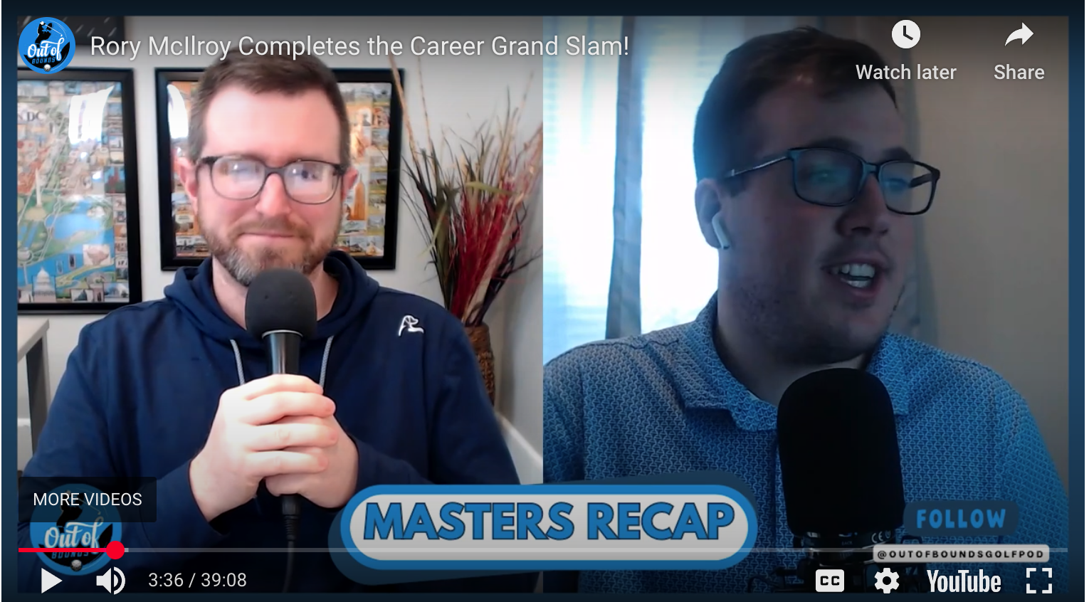 OUT OF BOUNDS: Rory completes the career grand slam! (podcast)